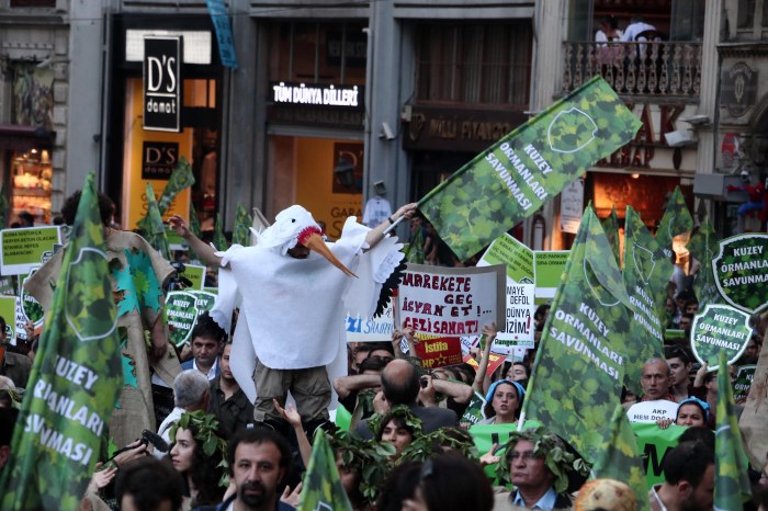 Protest agaisnt ISanbul 3rd airport, 7th June 2014