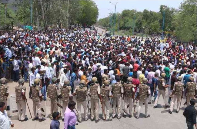Protest against Shivdaspura airport project