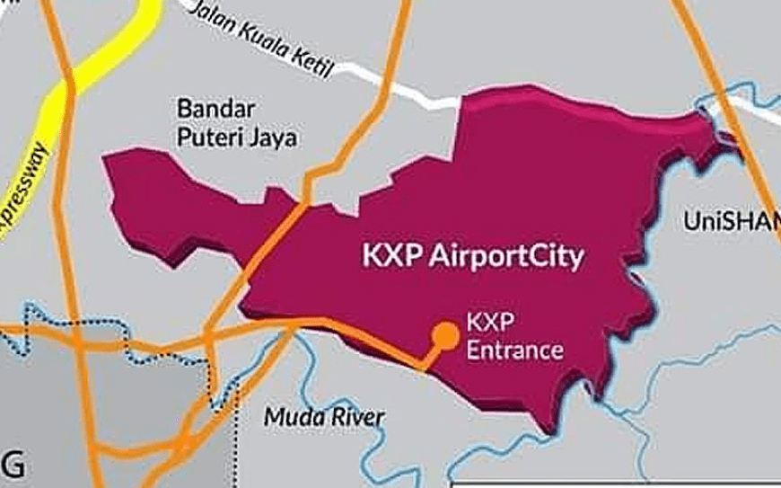 Map of KXP AirportCity proposed site