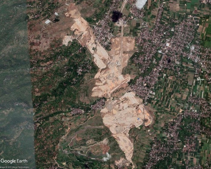 Kediri Airport site area, satellite imagery, November 2020