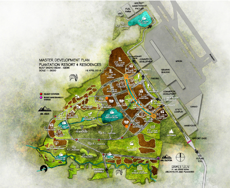 Kediri master development plan, Plantation resort & residences