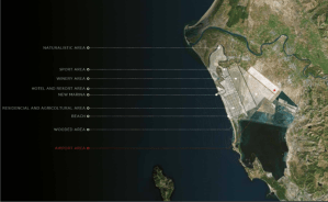 Vlora Airport plan, map